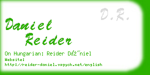 daniel reider business card